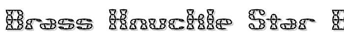 Brass Knuckle Star BRK font